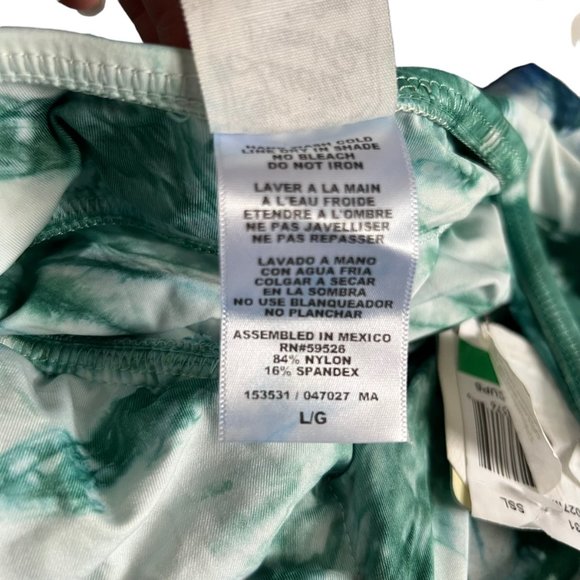 Lucky Brand Green and Blue Bikini Top - Picture 6 of 7